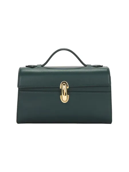 symmetry pochette in smooth leather Pine