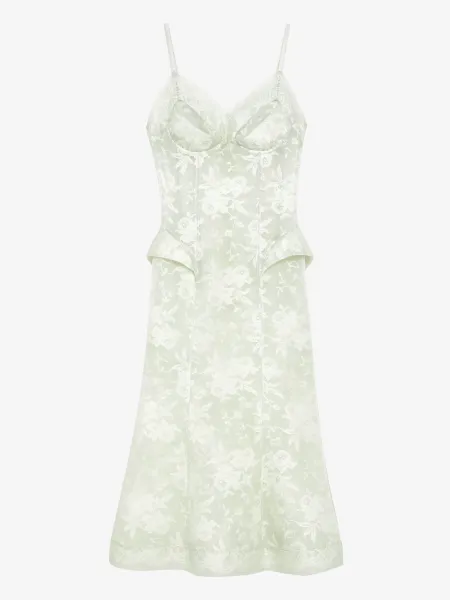 Floral Lace Midi Dress