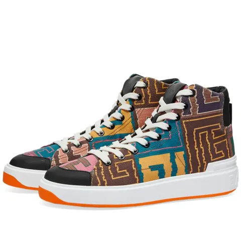 B Court High Top Canvas Sneaker