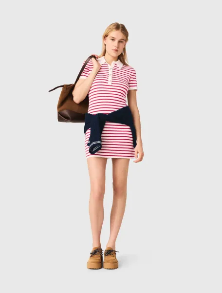 Striped polo dress