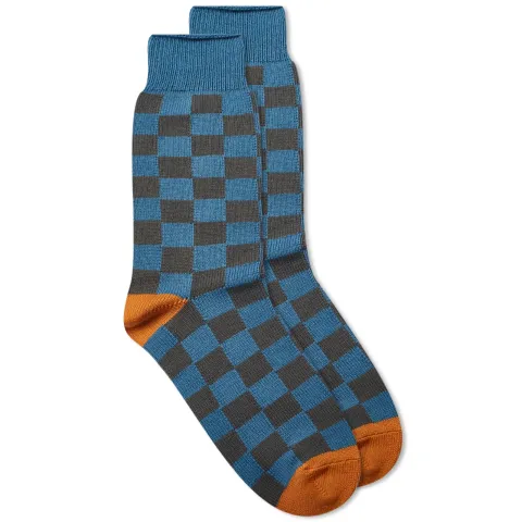 Checkerboard Crew Sock