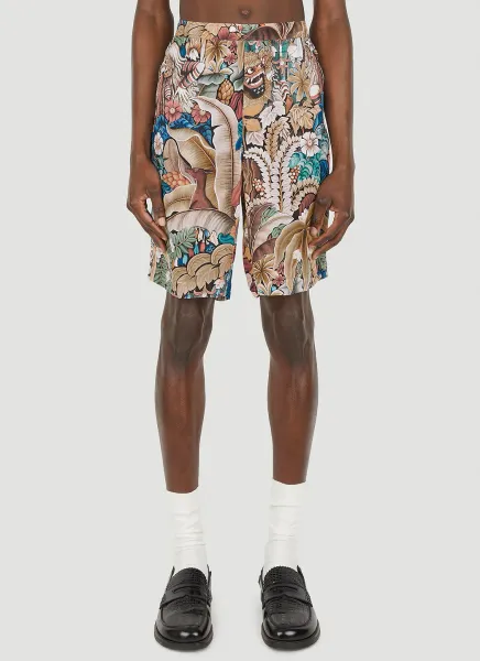 Abstract Motif Board Shorts