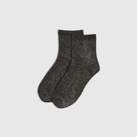 River Island Silver Glitter Socks