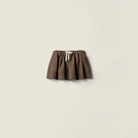 Houndstooth check miniskirt
