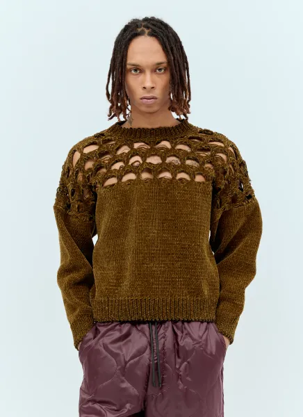 Velour Knit Sweater