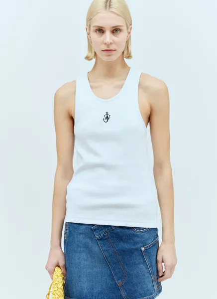 Anchor Embroidery Tank Top