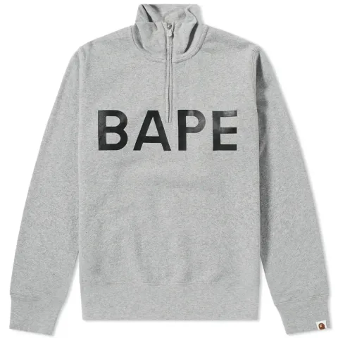 Wide Half Zip Sweat