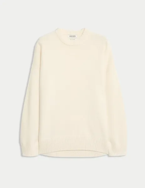 Jaeger Pure Cashmere Crew Neck Jumper Ivory