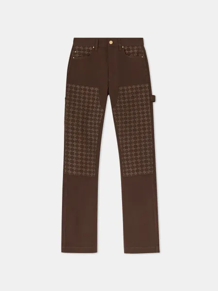 MA QUAD JACQUARD CARPENTER - DARK BROWN