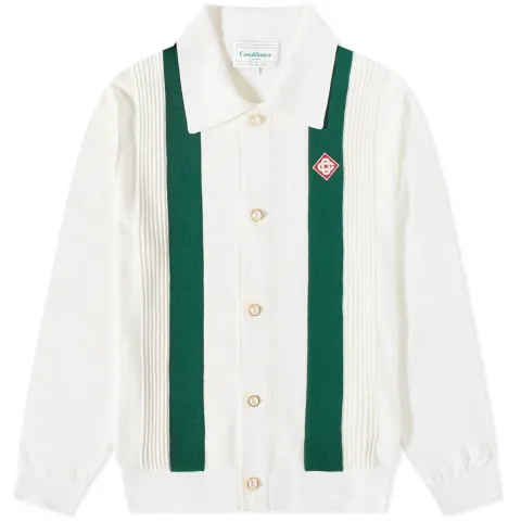 Logo Cardigan With Collar