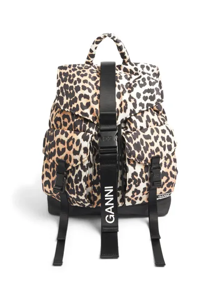 GANNI Recycled Tech Backpack Print