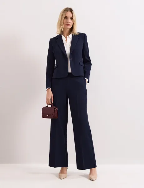 Phase Eight Wide Leg Elasticated Waist Trousers