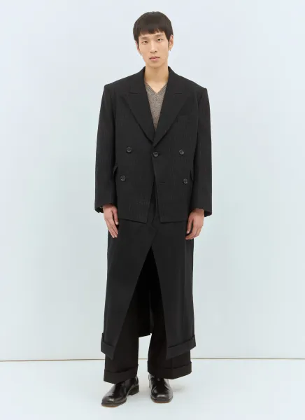Tailored Coat With Contrast Panels