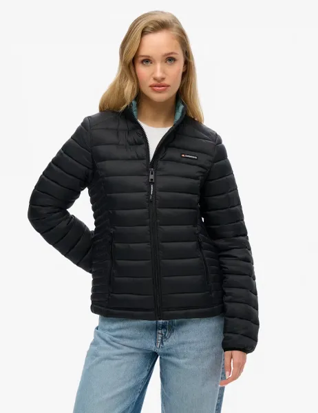 Superdry & Co Lightweight Quilted Puffer Jacket Black