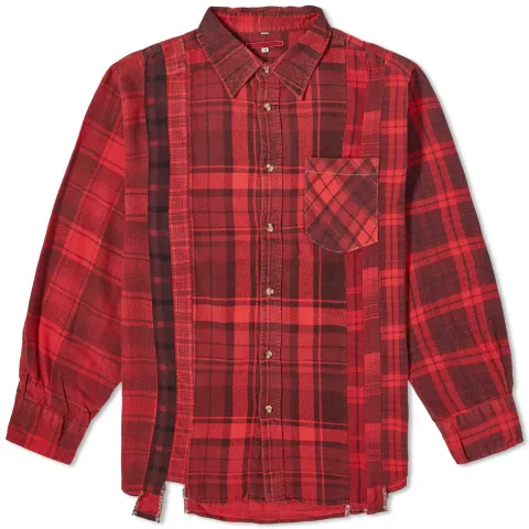 Rebuild 7 Cuts Over Dyed Flannel Shirt