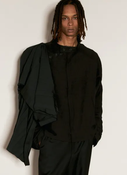 Pleated Overlay Jacket