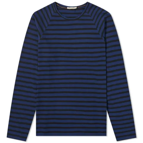 Nudie Long Sleeve Otto Stripe T-Shirt