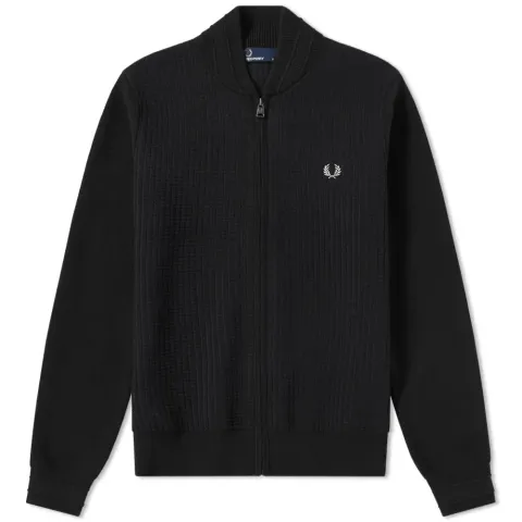 Fred Perry Textured Bomber Cardigan