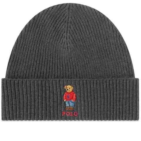 Bear Embroidered Beanie