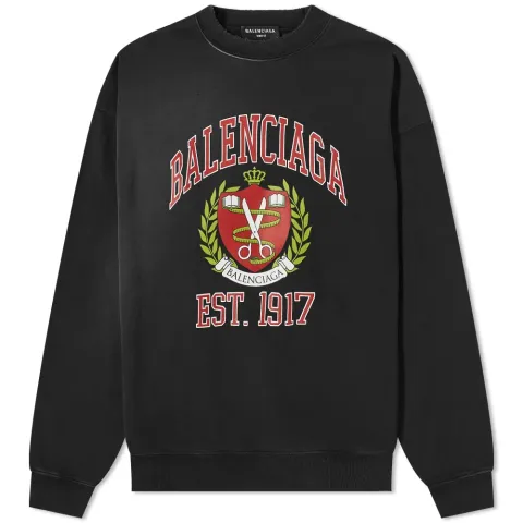 College Logo Crew Sweat