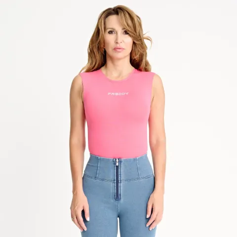 Freddy Tank Bodysuit - Pink