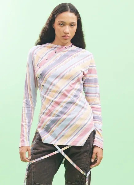 Striped Henley Top