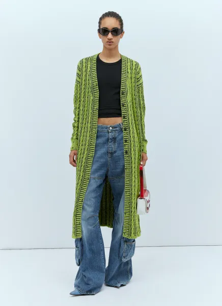Cable Knit Maxi Cardigan