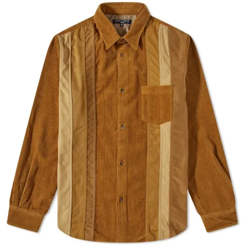 Cord Patchwork Overshirt