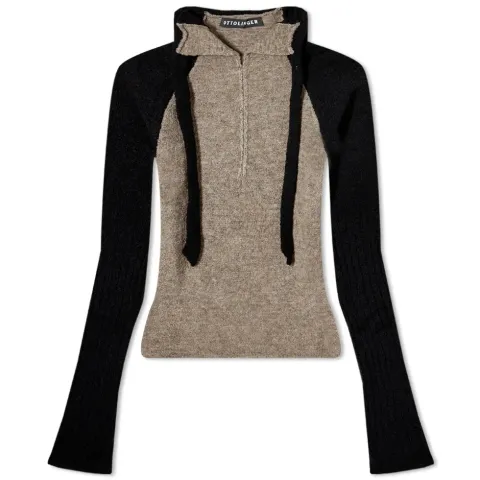 Long Sleeve Boucle Tutleneck Knit