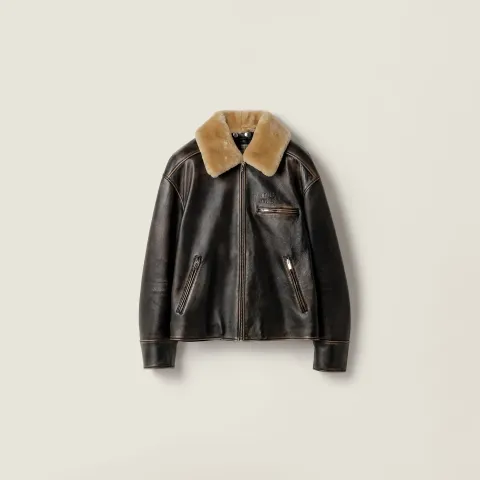 Nappa leather jacket