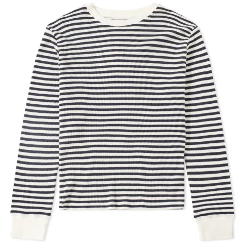 Organic Stripe Crew Sweat