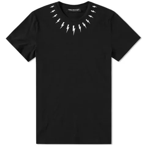 Slub Cotton Single Fair Isle Bolt Tee