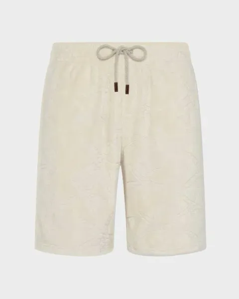 Vilebrequin Men Terry Bermuda Shorts Starlettes Jacquard
