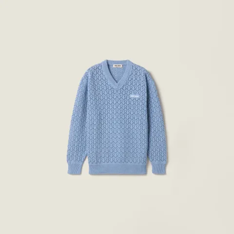 Cotton V-neck sweater