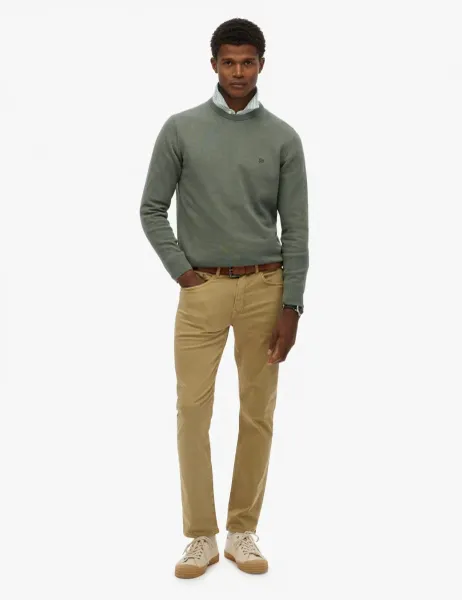 Superdry & Co Regular Fit Cotton Rich Chinos Brown