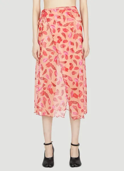Lips Wrap Beach Skirt