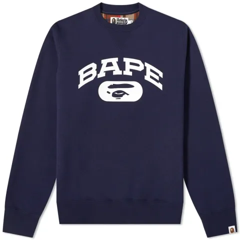 Bape Check Crew Sweat
