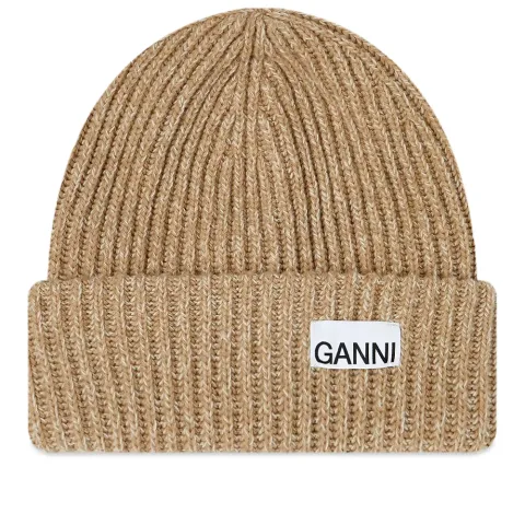 Structured Rib Logo Beanie