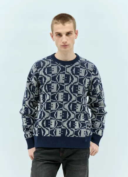 Jacquard Crewneck Sweater