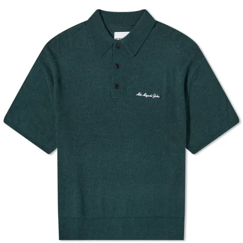 Lightweight Mohair Knit Polo