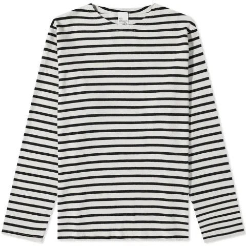 Nudie Long Sleeve Charles Sailor Stripe T-Shirt