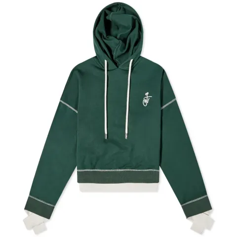 Cropped Logo Hoodie