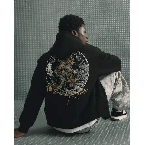 River Island Oversized Fit Kamakura Hoodie