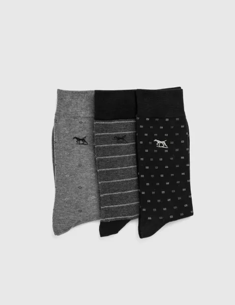 Rodd & Gunn 3 Pack Patterned Cotton Rich Socks