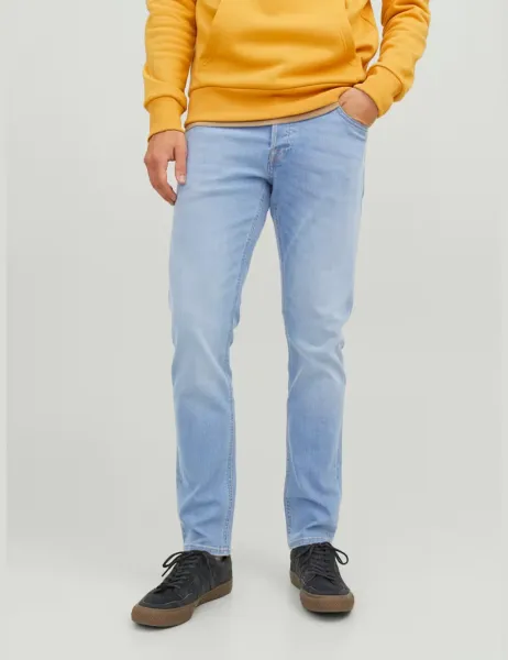 Jack & Jones Slim Fit Cotton Rich Jeans Blue Denim