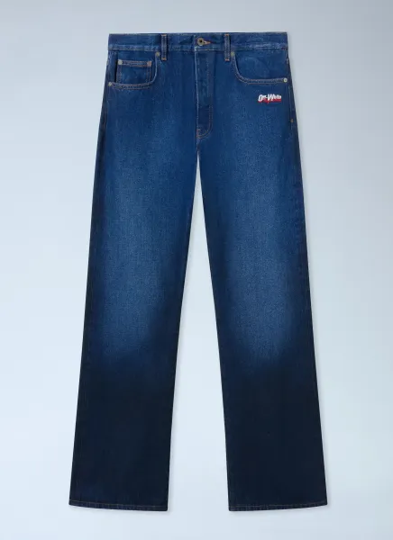 Spray Diagonal Relax Jeans
