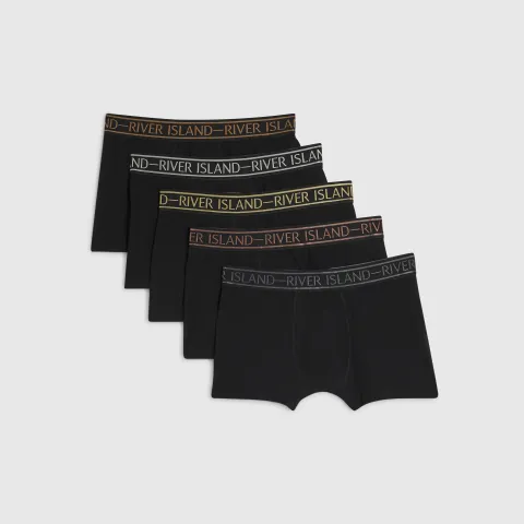 River Island Metallic Tipped Pack Of 5 Trunks