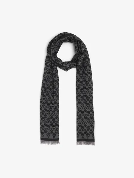 Skull Monogram Scarf
