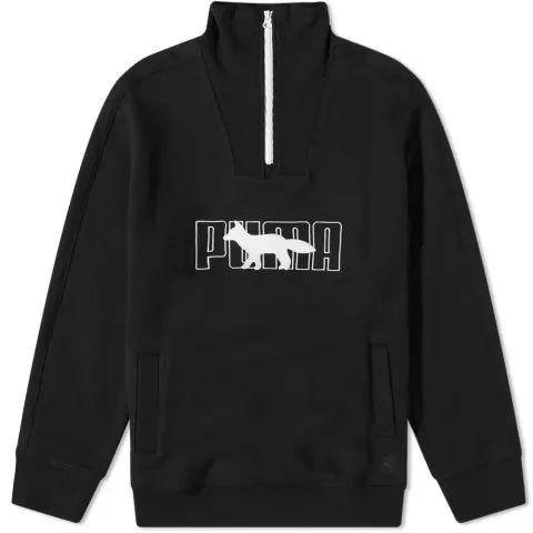 x Maison Kitsuné 1/2 Zip Ft Sweater