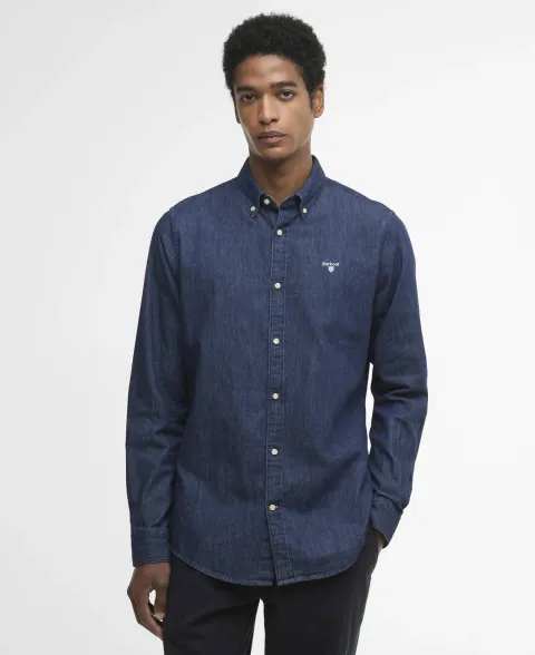 Denim Crest Tailored Long-Sleeved Shirt